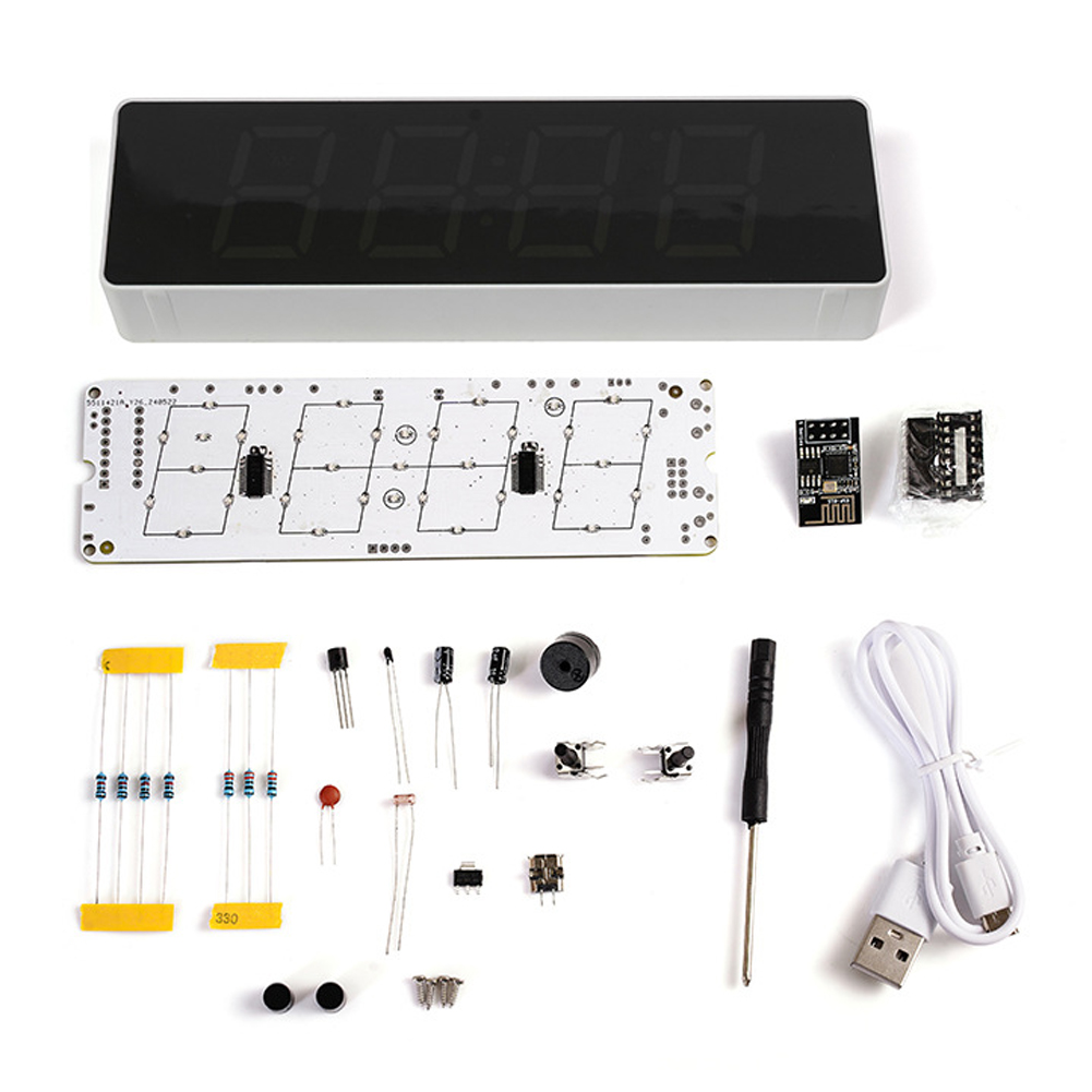 ESP8266 IoT Colorful WiFi Cloc - Diy Electronics Gadgets review and price