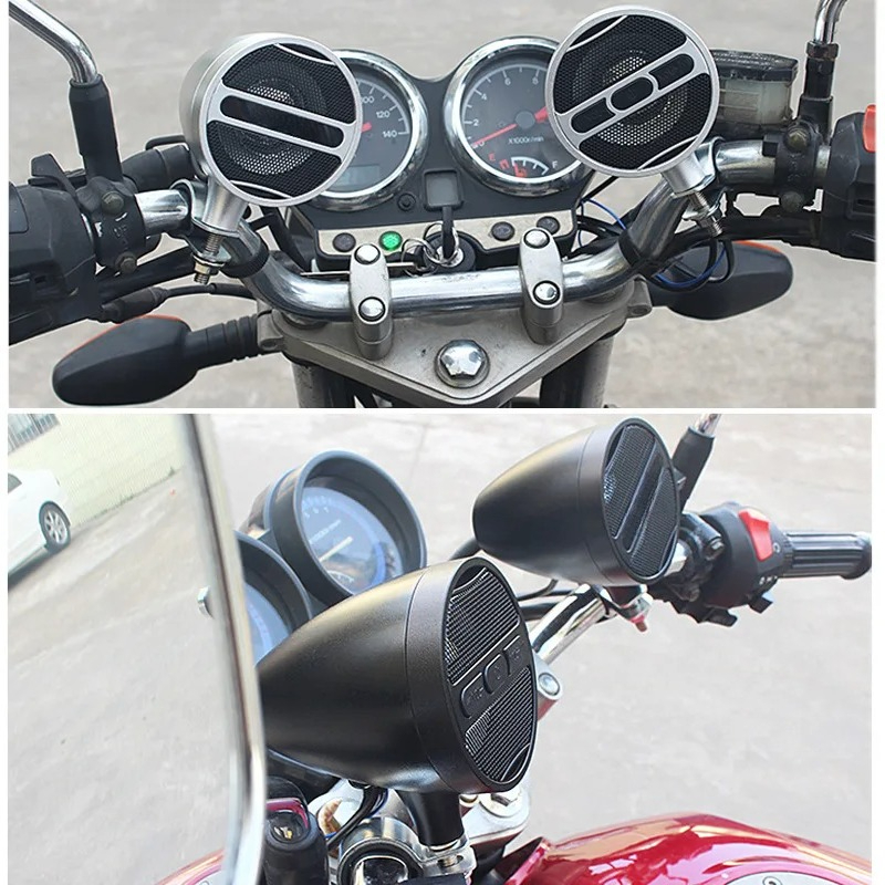 12V Full Metal Motorcycle Blue - Bluetooth Speaker Waterproof review and price