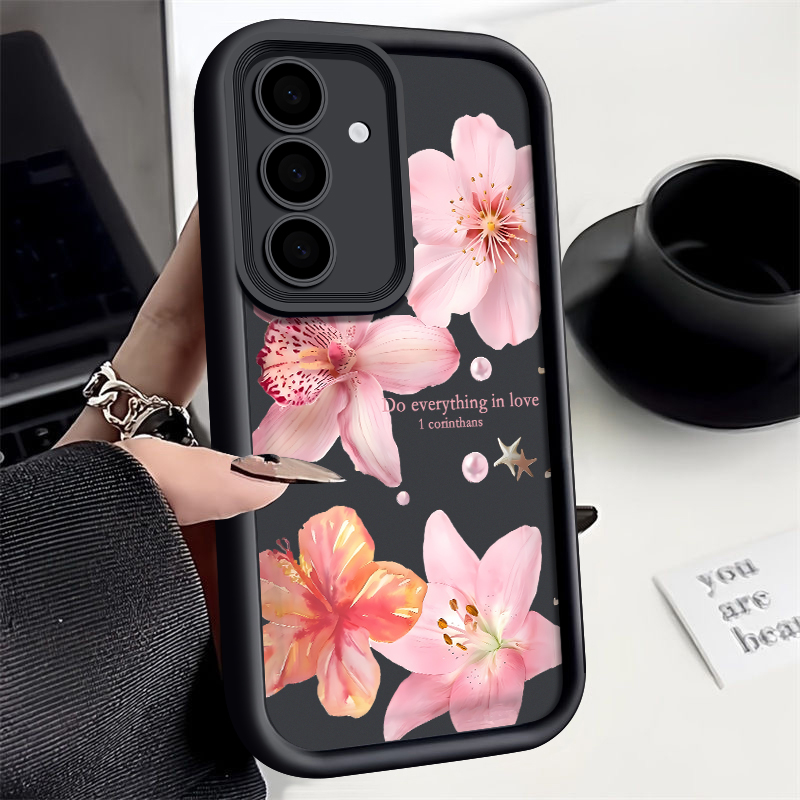 Pink Flowers Phone Case For Sa - Samsung Galaxy A55 review and price