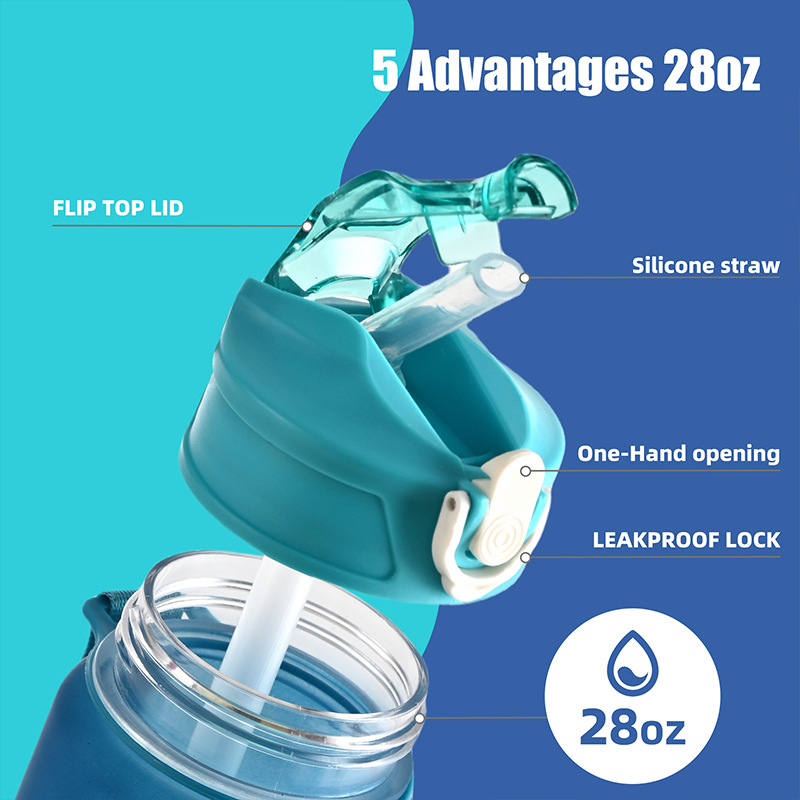 1PCS Hot Sale 750ML Sports Wat - Smart Water Bottle Tracker review and price
