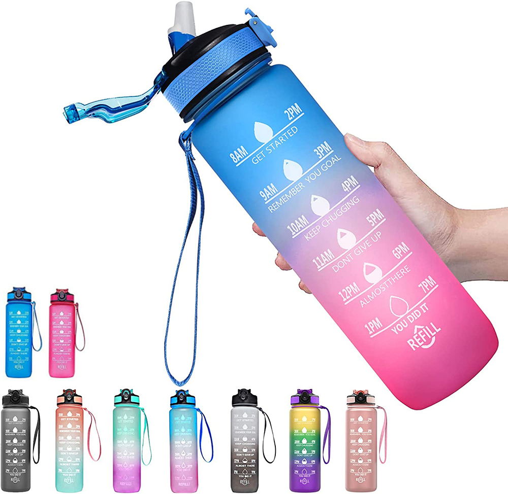 Motivational Sport Water Bottl - Smart Water Bottle Tracker review and price
