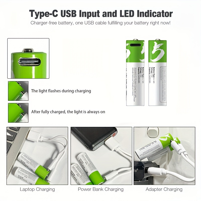 1.5V AA 2600mWh USB Rechargeab - Modern Electronics Gadgets review and price