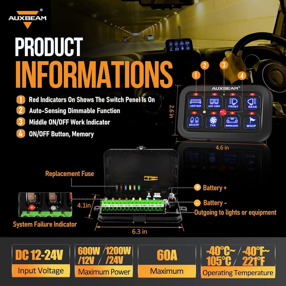 8 Gang Switch Panel BA80 Autom - Electronics & Gadgets Starting With T review and price
