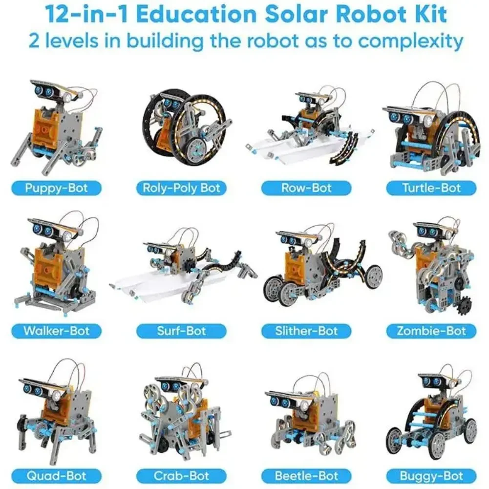 13 in 1 Solar Powered Robot Sc - Diy Electronics Gadgets review and price